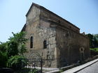 Die Antißchati-Kirche, älteste Kirche Georgiens, wurde bereits im 6. Jahrhundert erbaut. Blick von vom rechten Ufer des Mtkwari aus gesehen.