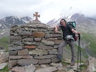 Georgiens mächtiger Vulkan Kasbek (5047 m) war Ende Juli 2011 die fünfte Station der 
