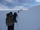 Georgiens mächtiger Vulkan Kasbek (5047 m) war Ende Juli 2011 die fünfte Station der 