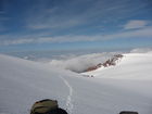 Georgiens mächtiger Vulkan Kasbek (5047 m) war Ende Juli 2011 die fünfte Station der 