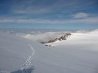 Georgiens mächtiger Vulkan Kasbek (5047 m) war Ende Juli 2011 die fünfte Station der 