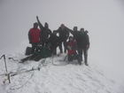 Georgiens mächtiger Vulkan Kasbek (5047 m) war Ende Juli 2011 die fünfte Station der 