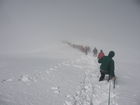 Georgiens mächtiger Vulkan Kasbek (5047 m) war Ende Juli 2011 die fünfte Station der 