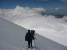 Georgiens mächtiger Vulkan Kasbek (5047 m) war Ende Juli 2011 die fünfte Station der 