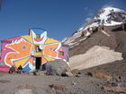 Georgiens mächtiger Vulkan Kasbek (5047 m) war Ende Juli 2011 die fünfte Station der 