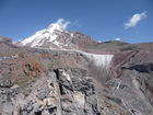 Georgiens mächtiger Vulkan Kasbek (5047 m) war Ende Juli 2011 die fünfte Station der 