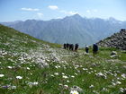 Georgiens mächtiger Vulkan Kasbek (5047 m) war Ende Juli 2011 die fünfte Station der 