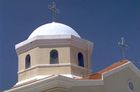 Santorini: Kuppeldach einer griechisch orthodoxen Kirche