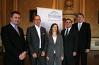 Markus Izmir, Franziska Stübler, Darius Shey, Jörn Oelze, New Horizons empowerIT, Pressekonferenz im Palais Auersperg, 1080 Wien 3.12.2008, 9.30 Uhr (c)Julia Fuchs für Fotodienst