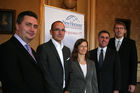 Markus Izmir, Franziska Stübler, Darius Shey, Jörn Oelze, New Horizons empowerIT, Pressekonferenz im Palais Auersperg, 1080 Wien 3.12.2008, 9.30 Uhr (c)Julia Fuchs für Fotodienst