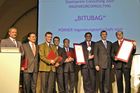 Staatspreis Consulting Verleihung durch HBM Dr. Martin BartensteinDie Staatspreisträger:ACA Staatspreis - BITUBAG - Pörner Ingenieurgesellschaft mbH;UBIT Staatspreis - XRangeEye/Lounge 5.0 - MGS Softwareentwicklung                               