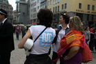 Flashmob am Stephansplatz um auf Morbus Crohn aufmerksam zu machen (c) Julia Fuchs für Fotodienst