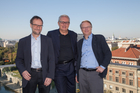 vlnr: Dr.Bertram Barth, Geschäftsführung INTEGRAL Markt-und Meinungsforschung, Peter Lammerhuber, CEO GroupM Österreich, Mag.Maritn Mayr, Geschäftsführung INTEGRAL Markt - und Meinungsforschung