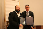 Preisverleihung Future Network Cert, im Europasaal der Industriellenvereinigung, 22.11.2010 (c) Julia Fuchs für Fotodienst. Am Foto: 5. Platz Top Ten Requirement Engineers aus Österreich: Stefan Soher, Mag.
Hans Müller (Präsident Future Network Cert)

