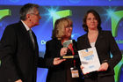 ITB Berlin 2011, Verleihung Das goldene Stadttor, Wolfgang Huschert, Ewa Kotus, Elibieta Zaborek, 2. Platz, Kategorie: TV-Cinema Spot, Rising Bialystok