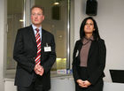 (C) fotodienst/Anna Rauchenberger - Wien 30.01.2008  - Vom Controller zum CFO - Karrierepfade in Controlling und Finance. FOTO: Mag. Stefan Ragg, MBA (CFO, Universal Edition AG, Wien), Dr. Marion Weber (Mitglied der Geschäftsführung, Kienbaum Executive Consultants)