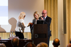  c) fotodienst/Boaz Heller. Zurich, 16.4.2015, 6th Swiss Forum for Mood and Anxiety Disorders (SFMAD). Prof. Dr. med. Edith Holsboer-Trachsler, Prof. Dr. med. Dr. rer. nat. Dr. h.c. mult. Florian Holsboer.