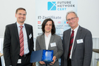  (c) www.fotodienst.at / Anna Rauchenberger – Wien, 30.05.2016 - Future Network Cert Ehrung der Top 20 Requirements Engineers und Top 20 Software Architekten. FOTO v.l.:  Ehrung der Top  20 Requirements Engineers:  Bernd Obermayer, IBM, Mario Siegenthaler, Peter Hruschka, Atlantic Systems Guilt: