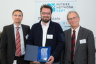  (c) www.fotodienst.at / Anna Rauchenberger – Wien, 30.05.2016 - Future Network Cert Ehrung der Top 20 Requirements Engineers und Top 20 Software Architekten. FOTO v.l.:  Ehrung der Top  20 Requirements Engineers: Bernd Obermayer, IBM, Sasa Endler, Peter Hruschka, Atlantic Systems Guilt: