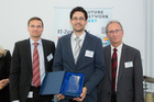  (c) www.fotodienst.at / Anna Rauchenberger – Wien, 30.05.2016 - Future Network Cert Ehrung der Top 20 Requirements Engineers und Top 20 Software Architekten. FOTO v.l.: Ehrung der Top  20 Requirements Engineers:  Bernd Obermayer, IBM, Stefan Mader, Peter Hruschka, Atlantic Systems Guilt: