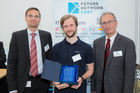  (c) www.fotodienst.at / Anna Rauchenberger – Wien, 30.05.2016 - Future Network Cert Ehrung der Top 20 Requirements Engineers und Top 20 Software Architekten. FOTO v.l.: Ehrung der Top  20 Software Architekten:  Bernd Obermayer, IBM, Patrick Teuschler, Peter Hruschka, Atlantic Systems Guilt: