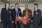 von li. nach re. : Mag. Stefan Vigl, Walter Zimper, Dr. Klaus Mayramhof, Mag. Martin Platzer