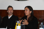 Pressekonferenz zu ;Wien, Weltstadt des Passivhauses;, 10.11.2011 im Kaffee Landtmann. mit DI Johannes KISLINGER (Obmann der IG Passivhaus Ost), Vizebürgermeisterin Mag.a Maria VASSILAKOU (Stadträtin für Stadtentwicklung, .   Verkehr, Klimaschutz, Energieplanung und BürgerInnenbeteiligung), Mag. Günther JEDLICZKA (Geschäftsführer der OeAD Wohnraumverwaltungs GmbH), DI Günther STÖLLBERGER (techn. Geschäftsführer der ARWAG Bauträger GmbH), DI Michael PECH (Vorstandsdirektor Österreichisches Siedlungswerk Gemeinnützige Wohnungsaktiengesellschaft ÖSW) (c) Julia Fuchs.