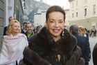 Osterfestspiele 2007; Alexandra Kauka mit Sterling Morton Hamill und Prinzessin Yvonne von Hessen besuchen das Chorkonzert im Großen Festspielhaus in Salzburg; © fotodienst.at/Chris Hofer