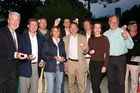 © Fotodienst/ Oskar Goldberger - COMNET Computer-Netzwerke Ges.m.b.H.: Preisverleihung der COMNET Golf-Challenge - v.l. Mag. Klaus Schneeberger( Präsident von Golf-Club Föhrenwald),   Andreas Begler (Geschäftsführer/CEO COMNET) und Gewinner vom Golf Handycap