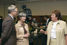 SV (Schweiz) AG, VIP Anlass Courtyard by Marriott Zuerich Nord. Bild: VIP Empfang, Stehlunch; Susy Brueschweiler, CEO SV Group