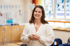 (c) www.fotodienst.at / Anna Rauchenberger – Abschluss der Raumluftfilter-Studie in der Volksschule Hainfeld. Im Bild: 1A Klassenlehrerin Prof. Romina Wais.