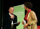 (C) Fotodienst/Anna Rauchenberger - 25.9.2007 - Wien - Heute wurde im Wiener Konzerthaus der Multimedia & Business Staatspreis verliehen. FOTO: Rainer Grünwald (Chefredakteur e-Media), Carina Felzmann (GF cox orange, Moderation).