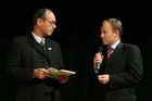 (C) Fotodienst/Anna Rauchenberger - 25.9.2007 - Wien - Heute wurde im Wiener Konzerthaus der Multimedia & Business Staatspreis verliehen. FOTO: Peter A. Bruck (Beauftragter des BMWA für Multimedia & e-Business) und Dr. Michael Losch (Sektionsleiter BMWA Center 1)