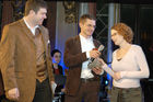 (C)fotodienst/Mag. Daniel Katzinger - Wien 25.11.2006 ICNM-EUROPRIX Top Talent Gala 2006 - Preisverleihung der einzelnen Kategorien, des Sonderpreises und des Gesamtsiegers.Foto v.l.: Adam Montandon (Moderator),  Laurent Andrey (Preis für 