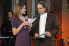 (C)fotodienst/Mag. Daniel Katzinger - Wien 25.11.2006 ICNM-EUROPRIX Top Talent Gala 2006 - Preisverleihung der einzelnen Kategorien, des Sonderpreises und des Gesamtsiegers.Foto v.l.: Christina Handford (Moderatorin), Christian Meingast (Adobe)
