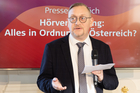 Anlässlich des Welttages des Hörens lud der österreichische Hörimplantate-Hersteller MED-EL zu einem Pressegespräch. Im Bild: Mag. Michael Leitner, MAS, Public Health PR