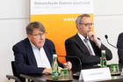  (c) fotodienst / Anna Rauchenberger - Wien, am 17.06.2025 - Österreichische Diabetes Gesellschaft (ÖDG) - Prävention und Früherkennung von Diabetes mellitus Wie steht es um Österreich? - Pressegespräch im Presseclub Concordia. FOTO v.l.: Prim. Univ.-Prof. MR Dr. Peter Fasching, MBA, Präsident der ÖDG, Wien, Univ.-Prof. Dr. Harald Sourij, MBA, Stellvertretender Vorsitzender der ÖDG, Graz: