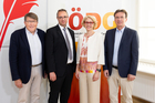  (c) fotodienst / Anna Rauchenberger - Wien, am 17.06.2025 - Österreichische Diabetes Gesellschaft (ÖDG) - Prävention und Früherkennung von Diabetes mellitus Wie steht es um Österreich? - Pressegespräch im Presseclub Concordia. FOTO v.l.: Prim. Univ.-Prof. MR Dr. Peter Fasching, MBA, Präsident der ÖDG, Wien, Univ.-Prof. Dr. Harald Sourij, MBA, Stellvertretender Vorsitzender der ÖDG, Graz, Priv.-Doz. Dr. Gersina Rega-Kaun, Erste Sekretärin der ÖDG, Wien, Prim. Univ.-Prof. Dr. Martin Clodi, Past President der ÖDG, Linz: