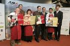 Genussregionen Österreich im Rahmen der Klagenfurter Herbstmesse, Allianz für starke Regionen mit u. a. BM Josef Pröll - Landwirtschaftsminister, LR Josef Martinz - Agrarlandesrat Kärnten, Mag. Volker Hornsteiner - Vorstandssprecher BILLA AG, Johann Verhounig - Steyer Traktoren
