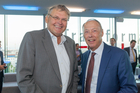 Über den Dächern Wiens feierte die international tätige Managementberatung Horváth & Partners am Donnerstag abend das 25-jährige Bestehen ihres Wien-Büros. Im Bild: Ex-Staatssekretär und Ex-OMV-Chef Wolfgang Ruttenstorfer mit Herbert Willerth, Ex-Vorstand der Borealis AG.