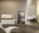 Die Fliesenneuheiten 2012 zeigen einen Trend zu gedämpften Farben und dezenten Materialien. Auffallend sind vor allem neue Formate. Im Bild: Unique von Rex (Florim Ceramiche)