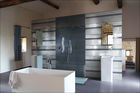 Die Fliesenneuheiten 2012 zeigen einen Trend zu gedämpften Farben und dezenten Materialien. Auffallend sind vor allem neue Formate. Im Bild: Soul von Iris Ceramica