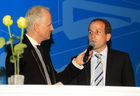  (c) fotodienst / Walter Luger - Hainfeld, am 13.06.2014 - Zöchling-Firmengruppe feiert ihr 60-jähriges Bestehen. FOTO Moderator Andreas Marek und Mag. Stefan Bader (Zöchling-Firmengruppe).: