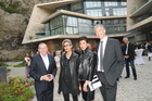  24.9.2014, Bgm Dr Heinz Schaden, Architektinnen Mojgan und Gisue Hariri, UBM-Vorstand Martin Löcker,Abschlußfest Bauvorhaben Sternbrauerei Riedenburg, Salzburg