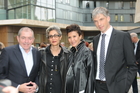  24.9.2014, Bgm Dr Heinz Schaden, Architektinnen Mojgan und Gisue Hariri, UBM-Vorstand Martin Löcker,Abschlußfest Bauvorhaben Sternbrauerei Riedenburg, Salzburg