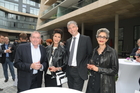 24.9.2014, Bgm Dr Heinz Schaden, Architektinnen Gisue Hariri, UBM-Vorstand Martin Löcker, Mojgan Hariri, Abschlußfest Bauvorhaben Sternbrauerei Riedenburg, Salzburg