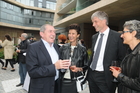  24.9.2014, Bgm Dr Heinz Schaden, Architektinnen Gisue Hariri, UBM-Vorstand Martin Löcker, Mojgan Hariri, Abschlußfest Bauvorhaben Sternbrauerei Riedenburg, Salzburg