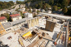 (C)fotodienst/Christian Hofer: Pressekonferenz - UBM übernimmt Westteil der Immobilienentwicklung Sternbrauerei in Salzburg, 2011-09-26; Foto: fotodienst/Chris Hofer; Bild zeigt: Baustelle aus der Luftperspektive