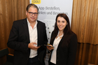 Im Rahmen eines Pressegespräches informierte mytaxi, Daimler-Tochter und welterste Taxi-App, über Status quo und neue Services in Österreich. Im Bild: Alexander Mönch, General Manager mytaxi Deutschland und Österreich und Sarah Lamboj, Geschäftsführerin mytaxi Österreich