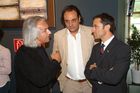 (C)Fotodienst/Christian Rath - Feierliche Eröffnung des CUBE Hotel in Biberwier - Lermoos. Rudolf Tucek (CUBE Gründer und Vorstandsvorsitzender der Vienna International Hotelmanagement AG), Alexander Melchior (Geschäftsführer der Bergbahnen Langes) und Josef Margreiter (Direktor der Tirol Werbung)